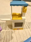 Vintage Little Tikes Dollhouse Furniture  Kitchen Island  Vanity  Stove Lot