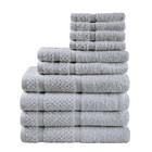 M ainstays 10 Piece Bath Towel Set With Upgraded Softness   Durability  Gray