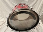 1970 Vintage Ludwig Red Sparkle 22 X 14 Bass Drum Date Stamp Aug 4 1970