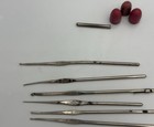 Vintage Metal Boye Susan Bates Crochet Hooks 4  00  1  8  6
