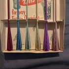 Vtg Lot Of 6 Mcm Anodized Aluminum Multicolor Drink 8  Stirrers Spoons 