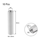 M4 X 30mm Female To Female Hex Nickel Plated Spacer Standoff 10pcs