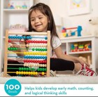 Melissa   Doug Abacus - Classic Wooden Educational Counting Toy With 100 Beads