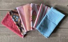 Cotton Fabric Lot Complimentary Colors Patterns Quilting 8  Yards