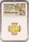 Anastasius I Gold Av Solidus Coin Byzantine Empire 491-518 Ad Certified Ngc Ms