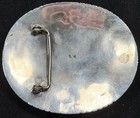 Native American  r W  Sterling Silver Vintage Belt Buckle-125 Grams Total Weight
