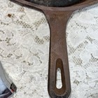Vtg Unmarked 10 In Cast Iron Skillet Pan Black Sold As Is 