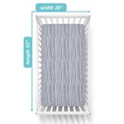 Fitted Crib Sheet 28  X 52   Soft Breathable Neutral 100  Cotton Jersey Sheet   