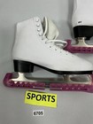 Womans Excellent Condition American White Lace Up Figure Ice Skates 11 