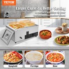Vevor Commercial Food Warmer 2x12qt Electric Bain Marie Steam Table Buffet Pan