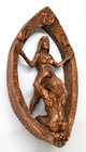 Drawing Down The Moon Wiccan Ritual Wall Plaque By Dryad Design - Wood Finish