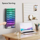 Hanging Wall Mount File Organizer 10 Pocket Paper Folder Holder Letter Rack