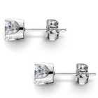1 Ct  T w  Genuine White Diamond Studs 14k White Or Yellow Gold