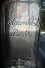 Antique Alameda Co  -boston Strap Sided Liquor Bottle