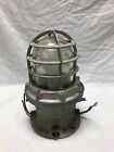Vtg Explosion Proof Industrial Shop Steampunk Factory Cage Light Old 1359-23b