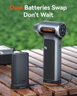 Wolfbox Mf200-2pk Compressed Air Duster Turbo Fan 2 Swappable Battery Packs case