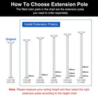 Dance Pole Extension For Stripper Dance Pole Stainless Steel Extending Tube H   