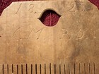 Dated 1823     Signed   C m p d   antique Weaving Wood Tape Loom  Sweden Swedish