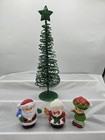 3 fisher Price Little People Christmas Village Santa Mrs  Claus   Elf