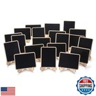 Onupgo Mini Chalkboard Signs  20 Pack Small Wooden Chalkboard Labels With Eas