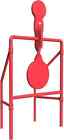 Metal Double Blast Spinner Shooting Target- Ideal For 9mm Pistols
