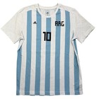 Boys Adidas Lionel Messi Argentina National Team Striped T-shirt Jersey Youth L