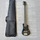 Hofner Mini Electric Bass 4string Black Solidbody Travel Bass Guitar With Gigbag