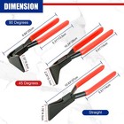 3-piece Sheet Metal Bending Pliers Set  Hand Seamers For Roofers  Plumbers  S   