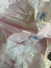 Vtg Bryan Baby Girl Pink White Dress Lace Ruffle Pinafore Dress Bloomers Set 3-6