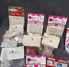 Lot Vintage Plastic Beads Crafting Nos