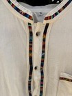 Men s Traditional Mexican Guayabera Manta Shirt - Size Xl  eg 