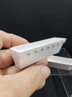 Nos Set Of 2 Dollhouse Miniature Outdoor Window Flower Boxes White 1 12 Scale