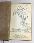 Vintage 1939 Just Cocktails Mixology Bar Drink Mix Recipes Cookbook Wooden Cover