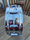 1960 Ludwig Super Ludwig 5x14  Cob Brass Snare Drum Cob Rims Supraphonic W video