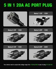 Heavy-duty 20a 125v Rv Shore Power Inlet Plug With 16  16-inch Upgrade  Black 