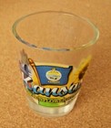 Kansas The Sunflower State Shot Glass Clear Shotglass Round