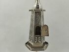 Rare Vintage Judaica Sterling Silver Besamim Spice Tower Box