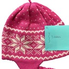 Snarby Nordic Norwegian Pink Wool Fair Isle Hat   Norlender Mittens Set Ages 3-6