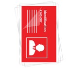 Fellowes Laminating Pouches 5mil 2 5 8 X 3 7 8 Id Size 25 pack 52007