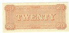 1864 Csa Confederate States America Virginia  20 Dollar Currency Note Copy