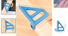Lightweight Multi-angle Measuring Ruler - Durable 45 90 Degree Construction Tool