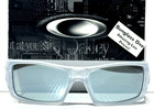 New Oakley Gascan Matte Clear Polarized Galaxy Chrome Mirror Sunglass 9014