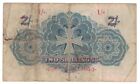 Malta - Nd  1940 - Old Date 20 11 1918  1 Shilling On 2 Shillings Banknote P-15