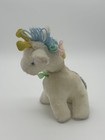 Vintage Eden Wind Up Musical Plush Animal Giraffe Pastel Yarn Mane  13   works