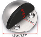 Floor Door Stopper  10 Pcs Stainless Steel Door Stopper With Rubber Bumper-conte