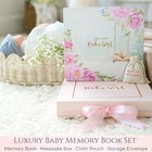 Baby Girl Memory Book Set     Keepsake Journal   Milestone Album For Newborns