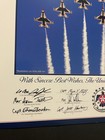 Usaf Thunderbirds 2011 Team Print 8 F-16 Jet Formation Nellis Afb Airshow Legend