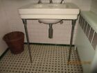 Vintage  American Standard White Porcelain Bath   Bathroom Sink  W Legs 24 X 20
