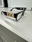 New Versace Mod 3350 Gb1 Black Full Rim Plastic Square Eyeglass Frames 55-18-140