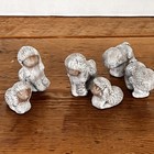Lot Of Vtg Miniatures Sheep  Ceramic 6 Pcs Nativity Shepard